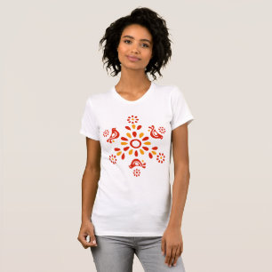 Vintage Pyrex Pattern - Friendship (Red Birds) T-Shirt