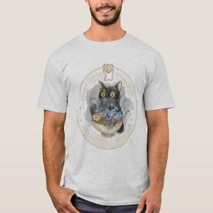 Vintage Quality Control Black Cat Ramen T-Shirt