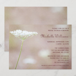 Vintage Queen Anne's Lace Bridal Shower Invitation
