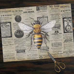 Vintage Queen Bee Horticulture Ads Ephemera  Tissue Paper