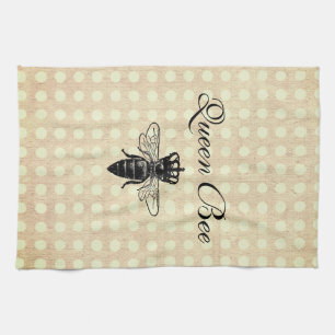 Vintage Queen Bee Kitchen Towel