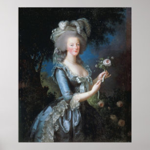 Vintage Queen Marie Antoinette Of France Poster