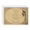 Vintage Quetzal Bird Elegant Wedding Invitation