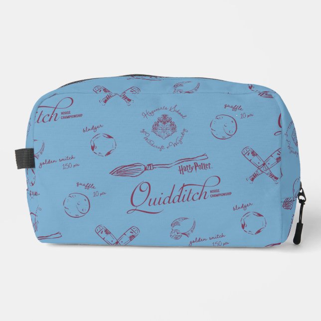 Vintage QUIDDITCH™ Sketch Pattern Dopp Kit (Front)