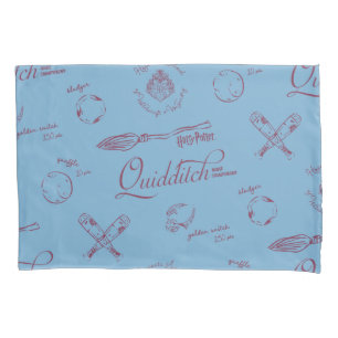 Vintage QUIDDITCH™ Sketch Pattern Pillowcase