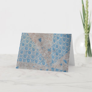 Vintage Quilt Fabric Card