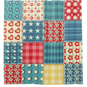 Vintage quilt: patchwork background pattern.