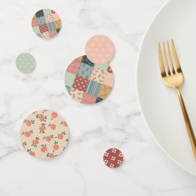 Vintage Quilt Table Confetti (Group)