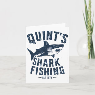 Vintage Quint's Shark Fishing 1975 Retro 1 Card