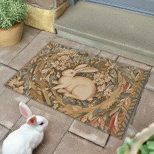 Vintage Rabbit in a Medieval Tapestry Style