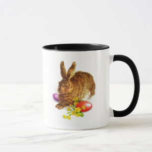 Vintage Rabbit Painting Easter Gift  Mug