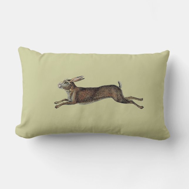 Vintage Rabbit Pillow (Front)