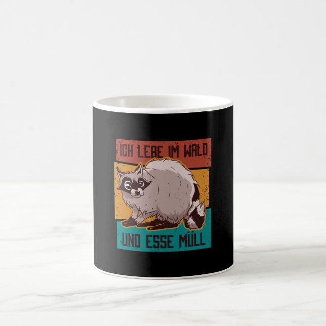 Vintage Raccoon Coffee Mug (Center)