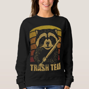 Vintage Raccoon Trash Team Trashed Panda Lovers Gi Sweatshirt