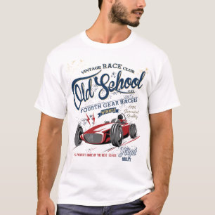Vintage race car and motorcycle for printing 1 T-Shirt