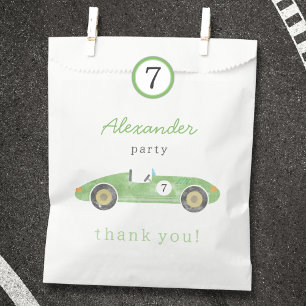 Vintage race car birthday favour bag