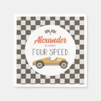 Vintage Race Car made FOUR Speed Birthday