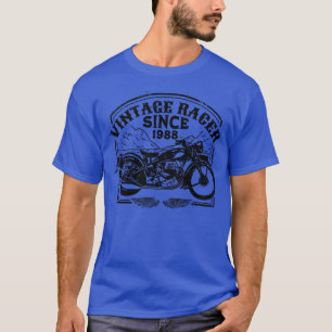 Vintage Racer Since 1988 Retro Motorbike  Motorcyc T-Shirt