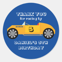 Vintage Racing Car for Kids Boys Birthday Party