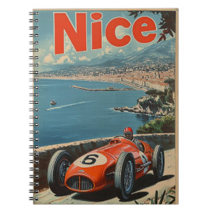 Vintage Racing Car in Nice Notebook