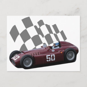 Vintage Racing Car Post Card 8