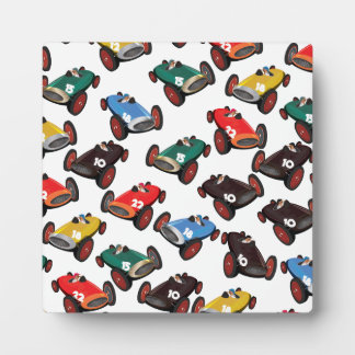 Vintage Racing Cars Plaque