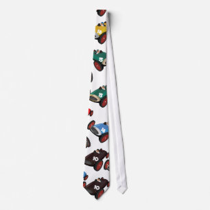 Vintage Racing Cars Tie