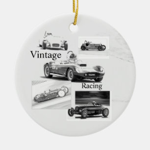 Vintage Racing Ceramic Ornament