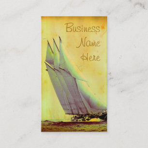 Vintage Racing Yacht Business Cards