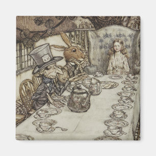 Vintage Rackham Mad Tea Party Alice in Wonderland Magnet