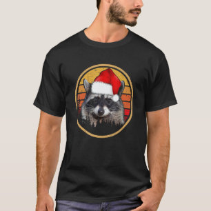 Vintage Racoon Christmas T-Shirt
