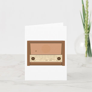 Vintage Radio Card