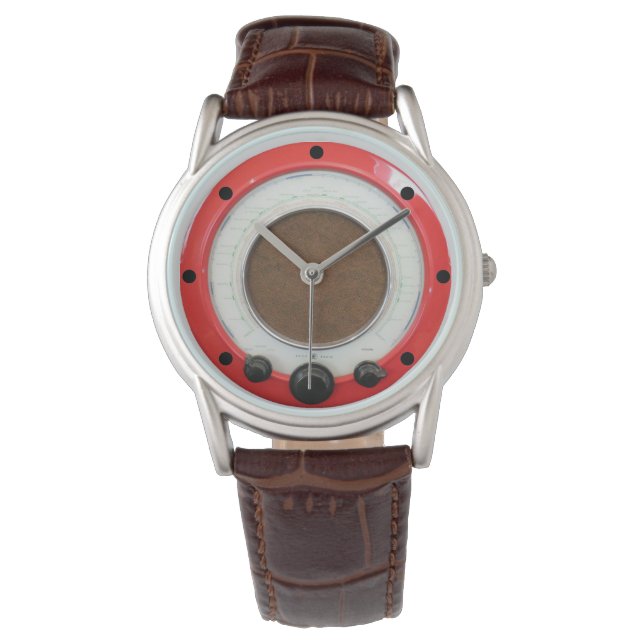 Vintage Radio Design Men's Watch (Front)