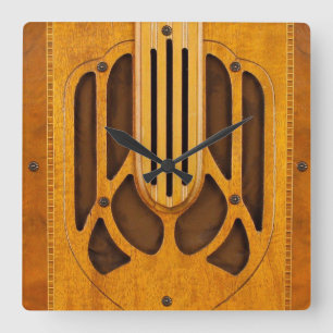 Vintage Radio Design Wall Clock