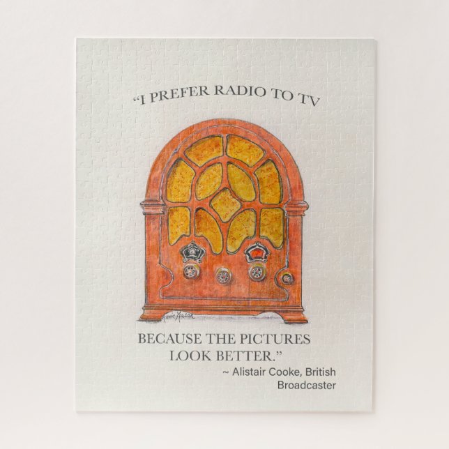 Vintage Radio Jigsaw Puzzle (Vertical)