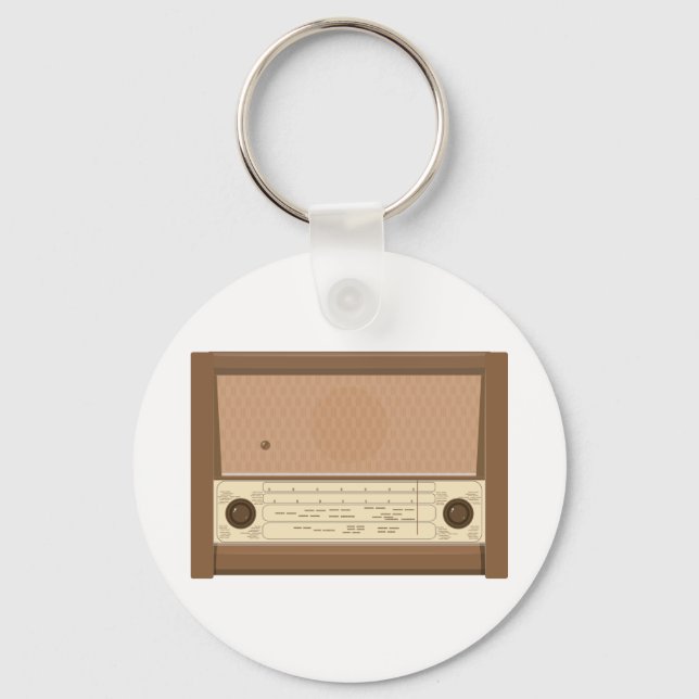 Vintage Radio Keychain (Front)