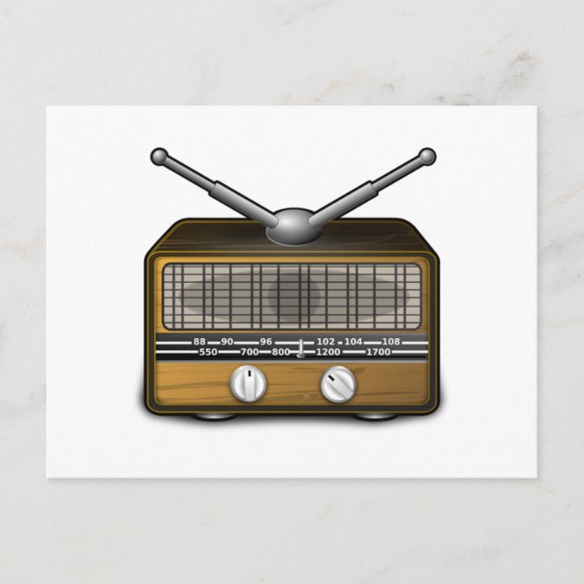 Vintage Radio Postcard (Front)