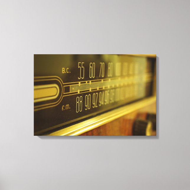 Vintage Radio - The Glow Canvas Print (Front)