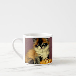 Vintage Ragdoll Halloween Cat Espresso Cup