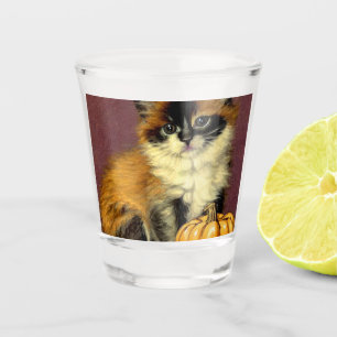 Vintage Ragdoll Halloween Cat Shot Glass