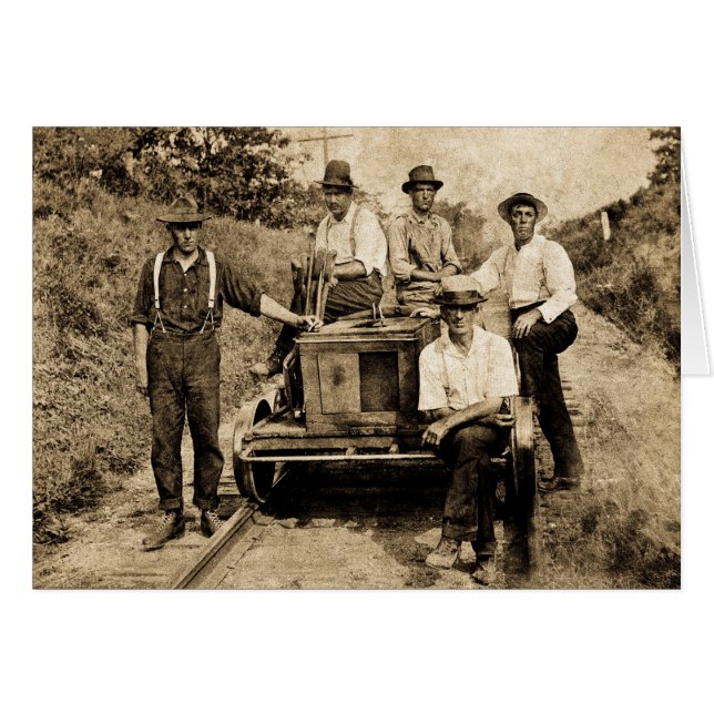 Vintage Rail Crew circa 1890s-1910 (Front Horizontal)
