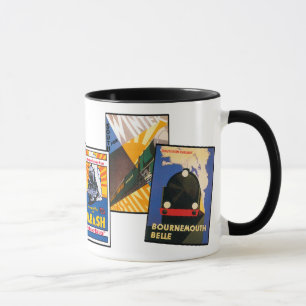 Vintage Railroad Posters Mug
