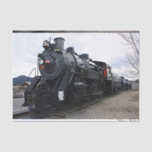 Vintage Railroad Steam Train Tissue Paper