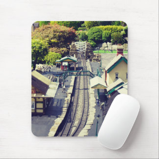 Vintage Railway Station photographic print Mouse Pad