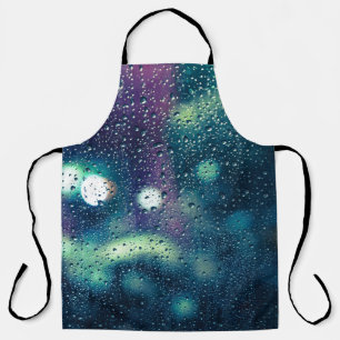 Vintage Rain Drops Window Effect Apron
