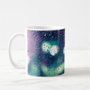 Vintage Rain Drops Window Effect Coffee Mug