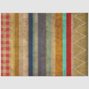 Vintage Rainbow lines Tissue Paper