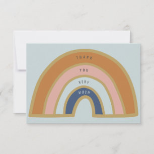 Vintage Rainbow Merci Cartes