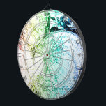Vintage Rainbow Old Maps Design for Home Casino Dartboard<br><div class="desc">Beautify your home casino,  with this unique vintage map design! ** Click Customize It Blue Button** If you wish add your favourite an initial,  a name,  or leave as a modern design; it's up to you! **  
Find more designs in my other stores:</div>