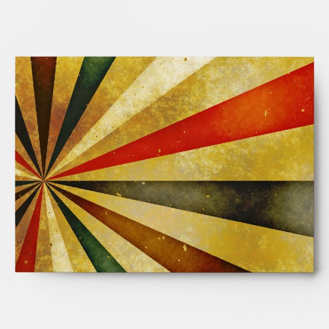 vintage rainbow old unique design envelopes (Front)